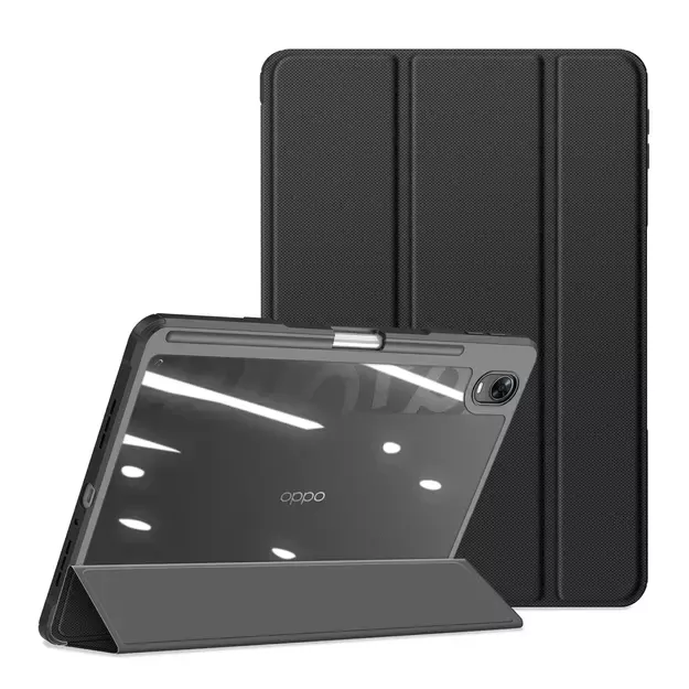 Dux Ducis Toby Armored Flip Smart Case for Oppo Pad with Stylus Holder Black 9