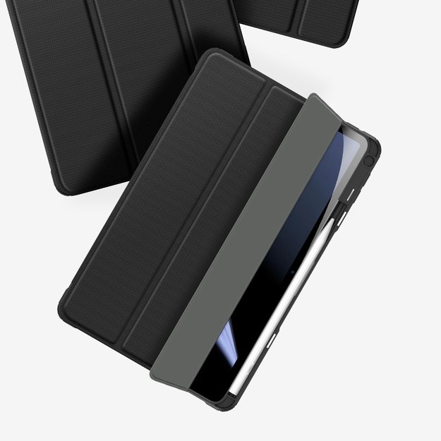 Dux Ducis Toby Armored Flip Smart Case for Oppo Pad with Stylus Holder Black 34
