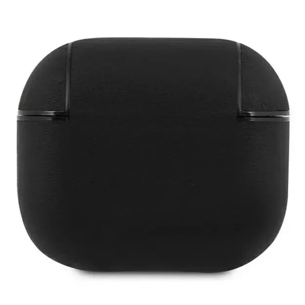 BMW BMA3SSLBK AirPods 3 cover czarny/black Geniune Leather Silver Logo 3