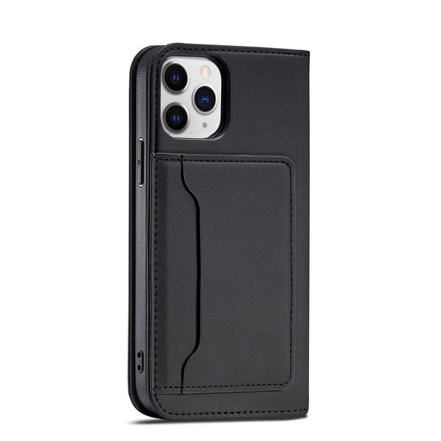 Magnet Card Case for iPhone 12 Pro Max Pouch Card Wallet Card Holder Black 21