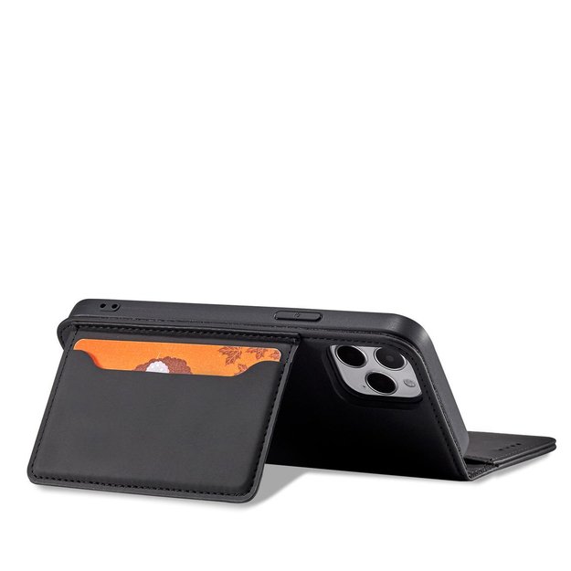 Magnet Card Case for iPhone 12 Pro Max Pouch Card Wallet Card Holder Black 20