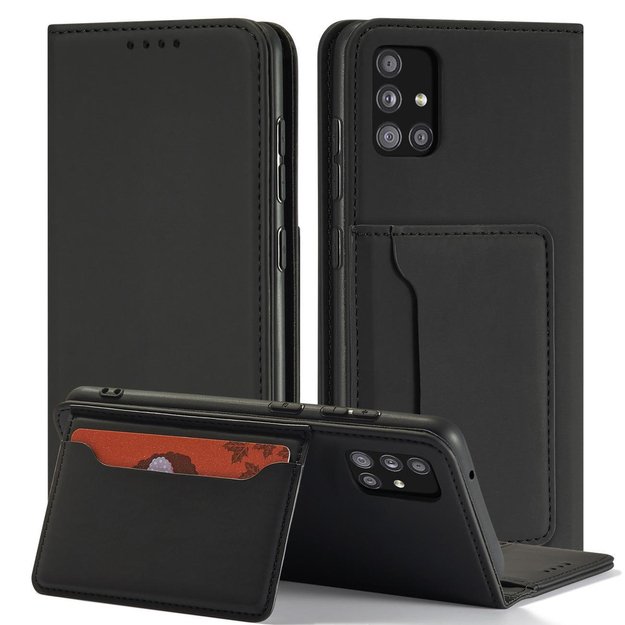 Magnet Card Case for Xiaomi Redmi Note 11 Pouch Card Wallet Card Holder Black 15
