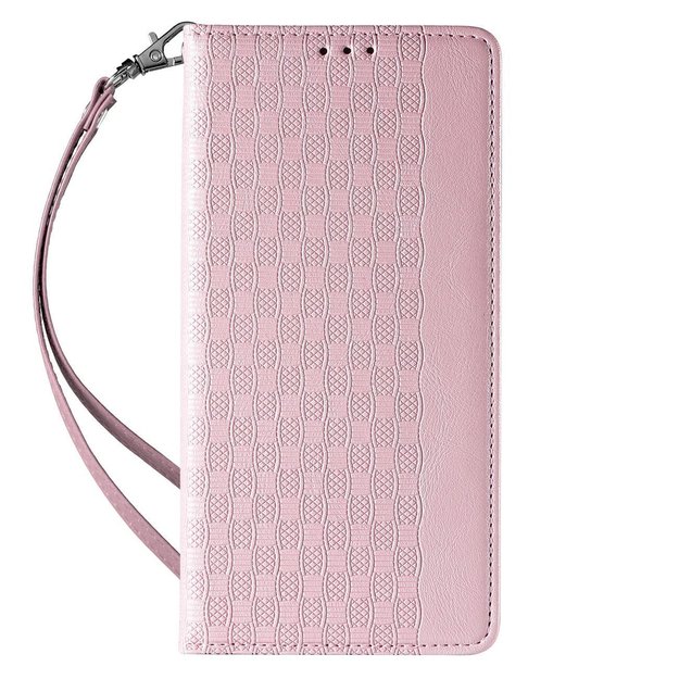 Magnet Strap Case Case for iPhone 13 Pro Max Pouch Wallet + Mini Lanyard Pendant Pink 15
