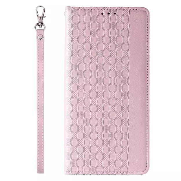 Magnet Strap Case Case for iPhone 13 Pro Max Pouch Wallet + Mini Lanyard Pendant Pink 4