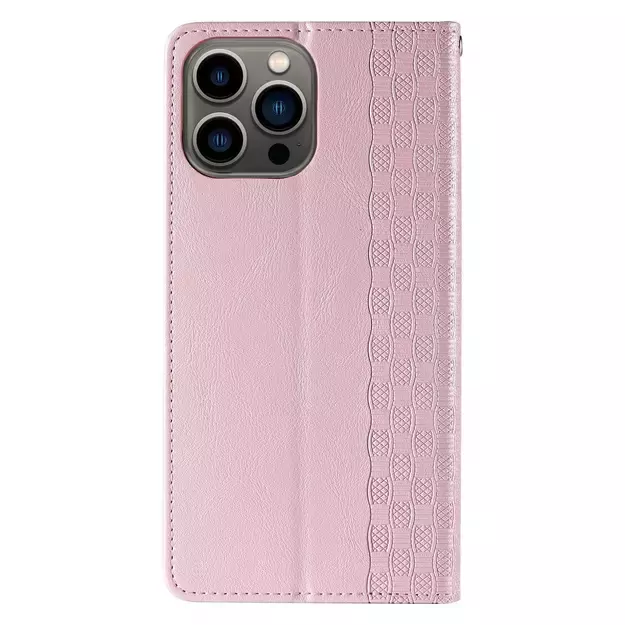 Magnet Strap Case Case for iPhone 13 Pro Max Pouch Wallet + Mini Lanyard Pendant Pink 5