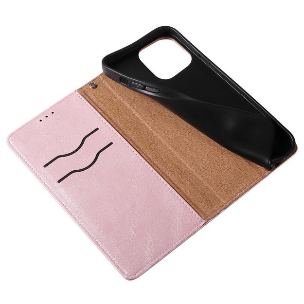 Magnet Strap Case Case for iPhone 13 Pro Max Pouch Wallet + Mini Lanyard Pendant Pink 23