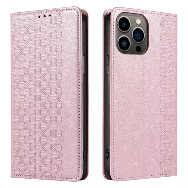 Magnet Strap Case Case for iPhone 13 Pro Max Pouch Wallet + Mini Lanyard Pendant Pink 6