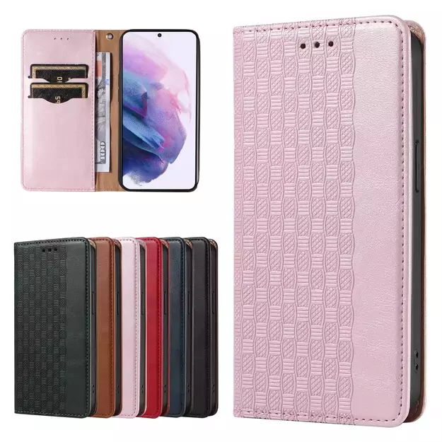 Magnet Strap Case Case for Samsung Galaxy S22 + (S22 Plus) Pouch Wallet + Mini Lanyard Pendant Pink 12