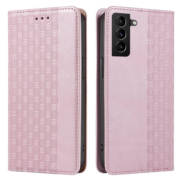 Magnet Strap Case Case for Samsung Galaxy S22 + (S22 Plus) Pouch Wallet + Mini Lanyard Pendant Pink 7
