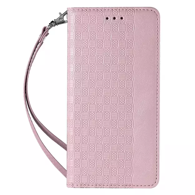 Magnet Strap Case Case for Samsung Galaxy S22 + (S22 Plus) Pouch Wallet + Mini Lanyard Pendant Pink 14