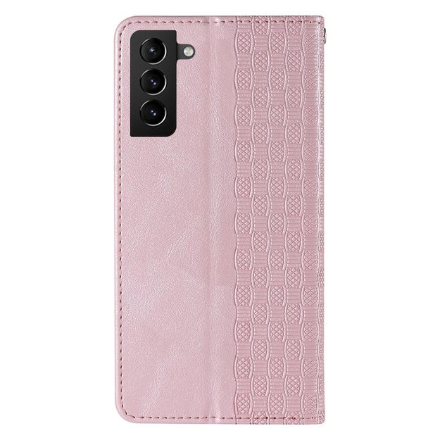 Magnet Strap Case Case for Samsung Galaxy S22 + (S22 Plus) Pouch Wallet + Mini Lanyard Pendant Pink 6