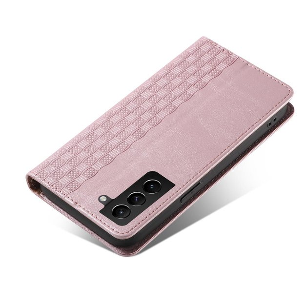 Magnet Strap Case Case for Samsung Galaxy S22 + (S22 Plus) Pouch Wallet + Mini Lanyard Pendant Pink 4