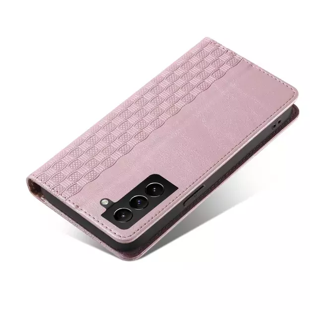 Magnet Strap Case Case for Samsung Galaxy S22 + (S22 Plus) Pouch Wallet + Mini Lanyard Pendant Pink 15