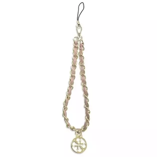 Guess pendant GUTSAS4P Phone Strap pink/pink Chain Metal 4G Charm