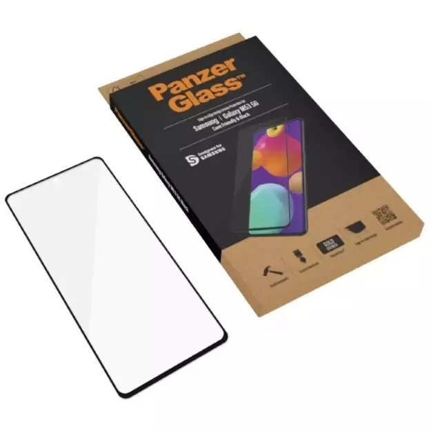 PanzerGlass E2E Regular tempered glass for Samsung Galaxy M53 - with black frame 5