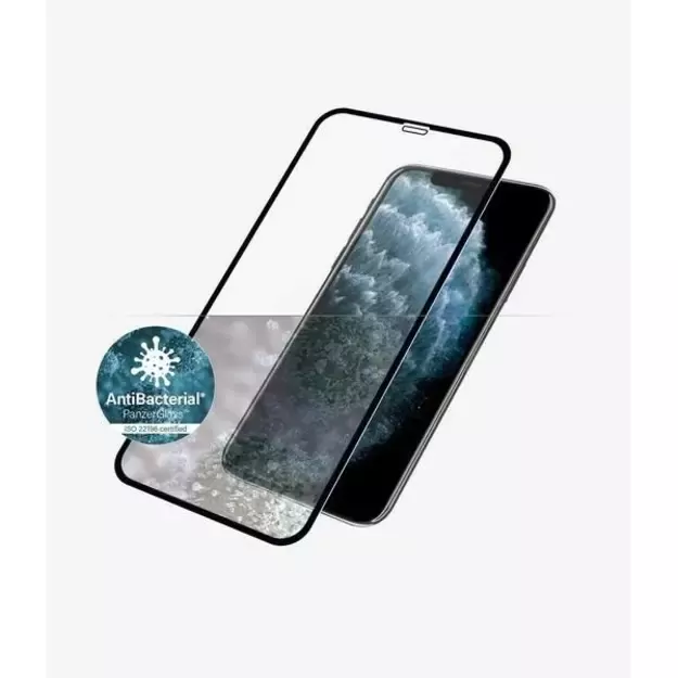 PanzerGlass E2E Super+ tempered glass for iPhone X / XS /11 Pro - with black frame 1