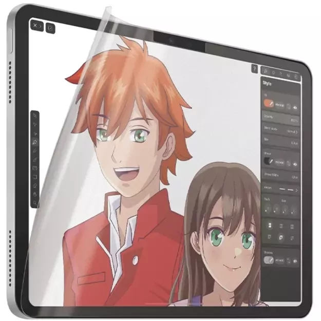 Antibacterial PanzerGlass GraphicPaper foil with a glare filter for iPad Air 13  2024 / iPad 10.9  4