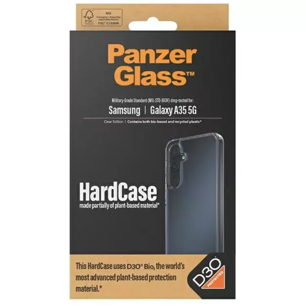 PanzerGlass HardCase with D3O® Bio and Military Grade certification for Samsung Galaxy A35 5G - transparent 6