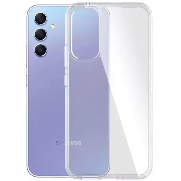 PanzerGlass HardCase antibacterial Military Grade certified case for Samsung Galaxy A34 5G - transparent 1