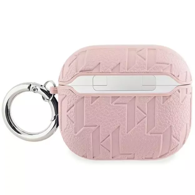 Karl Lagerfeld Monogram Karl Head case for AirPods 3 - pink 3