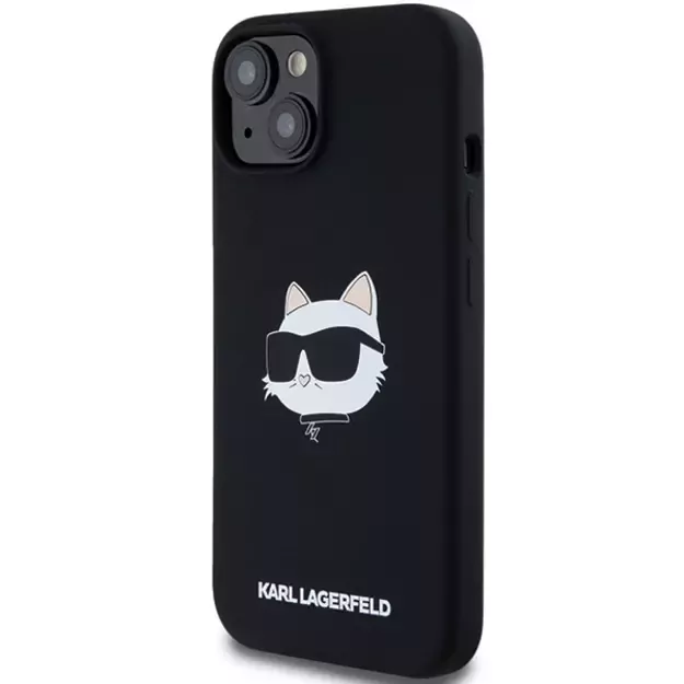 Karl Lagerfeld Silicone Choupette Head MagSafe Case for iPhone 15 Plus / 14 Plus - Black 8