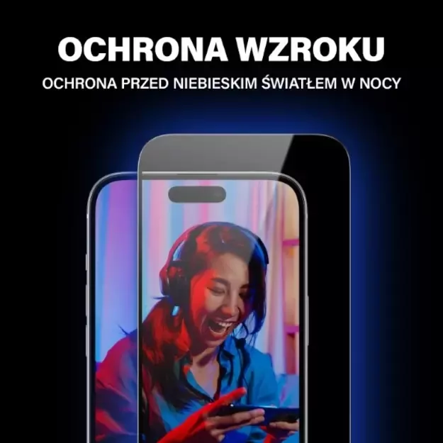 PanzerGlass Ultra-Wide Fit Tempered Glass with Glare and Blue Light Filter with Positioner for iPhone 15 17
