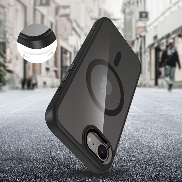 Tech-Protect MagMat MagSafe Case for Nothing CMF Phone 2 Pro - Black and Clear 3