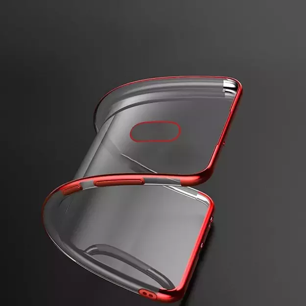 Clear Color Case Gel TPU Electroplating frame Cover for Xiaomi Redmi 8A blue 7