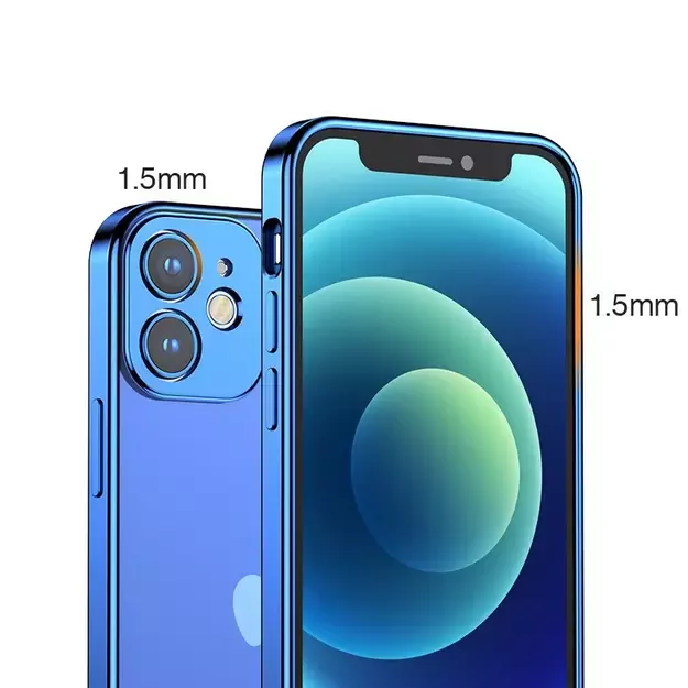 Joyroom New Beauty Series ultra thin case with electroplated frame for iPhone 12 Pro black (JR-BP743) 11