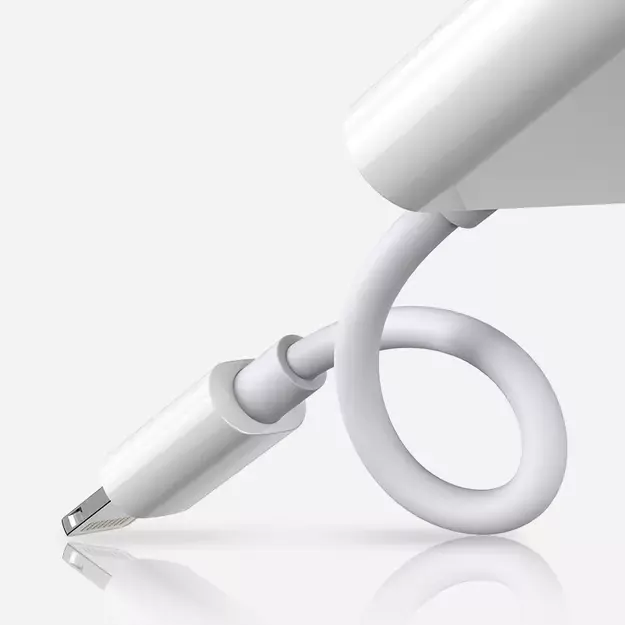 Joyroom S-Y104 headphone Lightning / 2x Lightning adapter - white 1