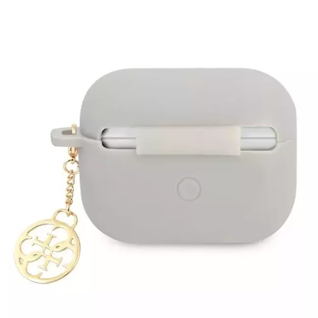 Guess GUAPLSC4EG AirPods Pro cover grey/grey Silicone Charm 4G Collection 1