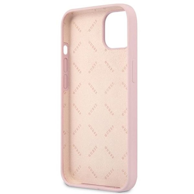 Guess GUHCP13SSLTGU iPhone 13 mini 5.4&quot  purple/purple hardcase Silicone Triangle 6