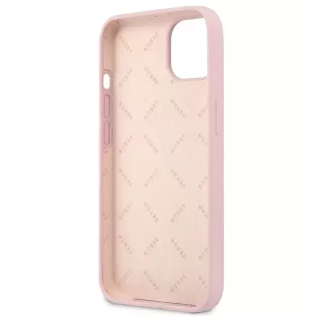 Guess GUHCP13SSLTGU iPhone 13 mini 5.4&quot  purple/purple hardcase Silicone Triangle 13