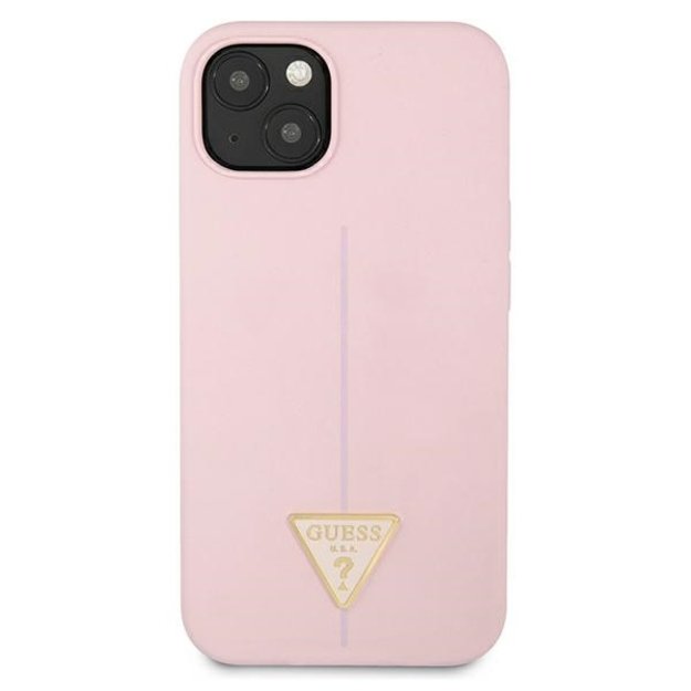 Guess GUHCP13SSLTGU iPhone 13 mini 5.4&quot  purple/purple hardcase Silicone Triangle 2