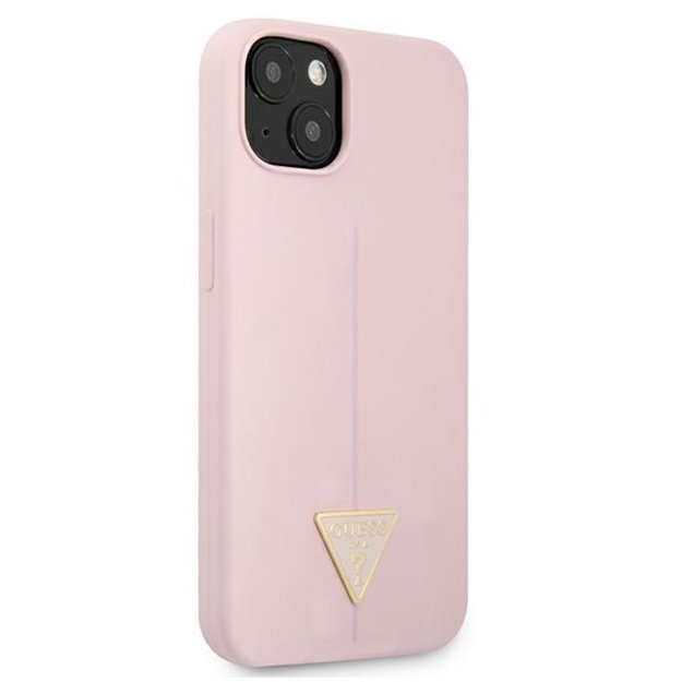 Guess GUHCP13SSLTGU iPhone 13 mini 5.4&quot  purple/purple hardcase Silicone Triangle 3