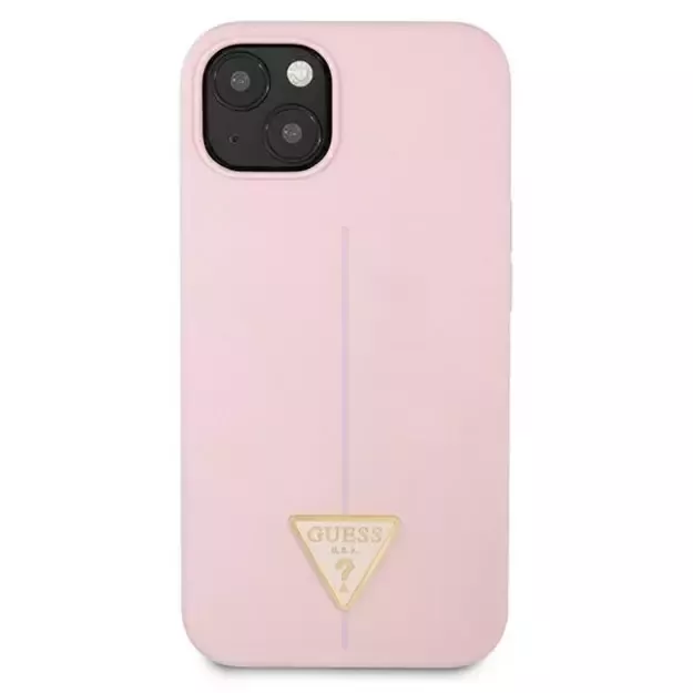 Guess GUHCP13SSLTGU iPhone 13 mini 5.4&quot  purple/purple hardcase Silicone Triangle 9