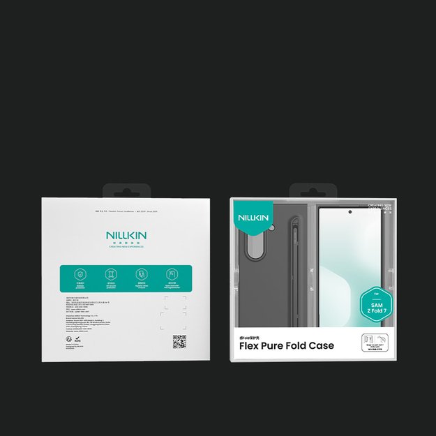Etui Nillkin Flex Pure Fold na Samsung Galaxy Z Fold 7 z miejscem na S Pen - czarne 12