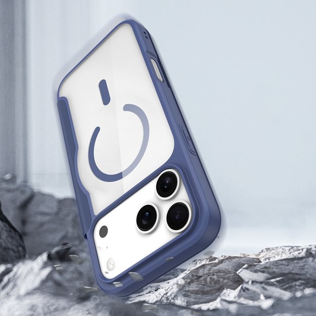Etui Dux Ducis Skin X Pro na iPhone 17 Pro z portfelem, kompatybilne z MagSafe – niebieskie 6