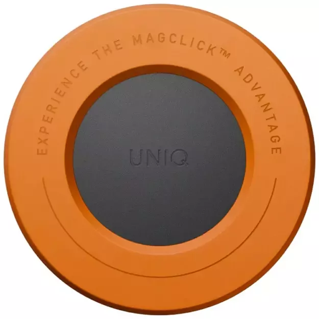 Uniq SnapMount Self-Adhesive Magnetic Holder - Orange and Black 1