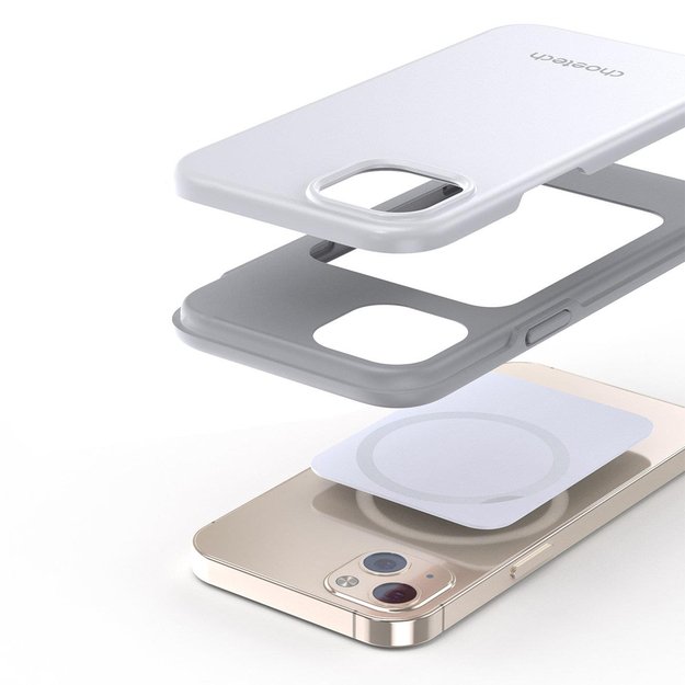 Choetech MFM Anti-drop case Made For MagSafe for iPhone 13 white (PC0112-MFM-WH) 11