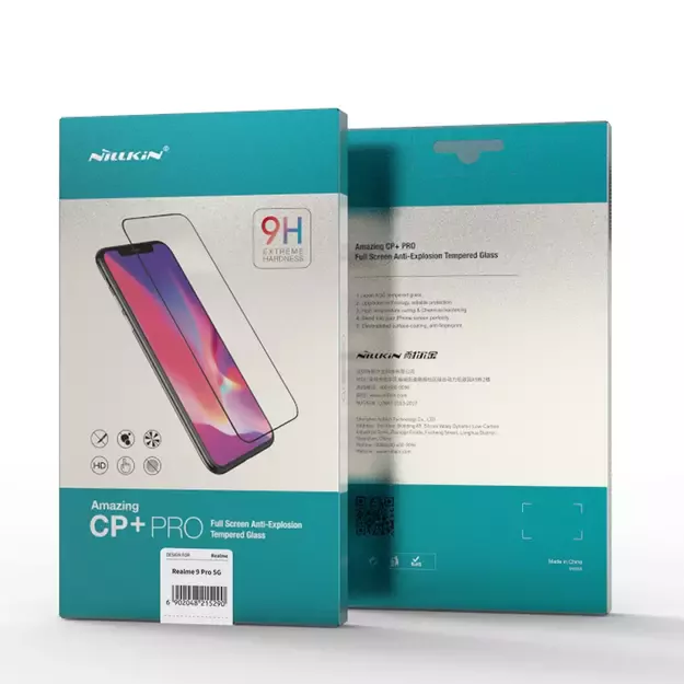 Nillkin CP+PRO ultra-thin full-screen tempered glass with 0.2 mm frame 9H Realme 9 Pro black 4