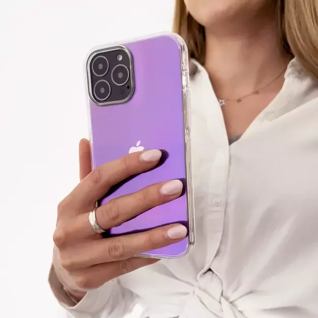 Aurora Case case for iPhone 13 Pro gel neon cover purple 2