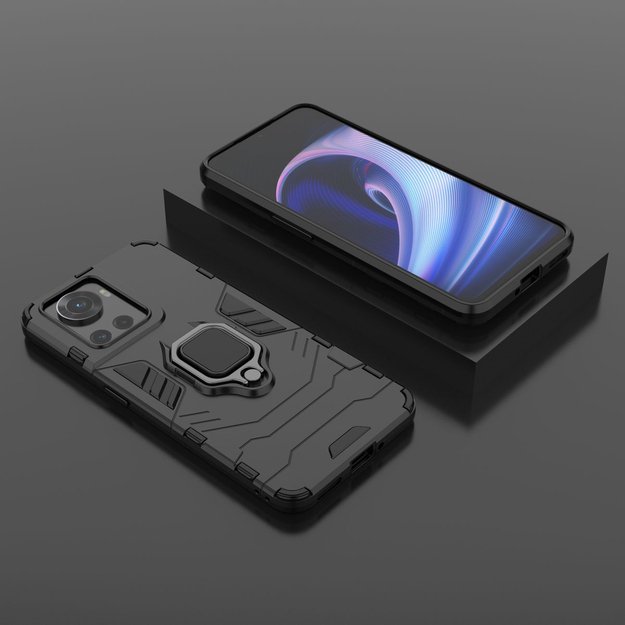 Ring Armor armored hybrid case cover + magnetic holder for OnePlus Ace black 35