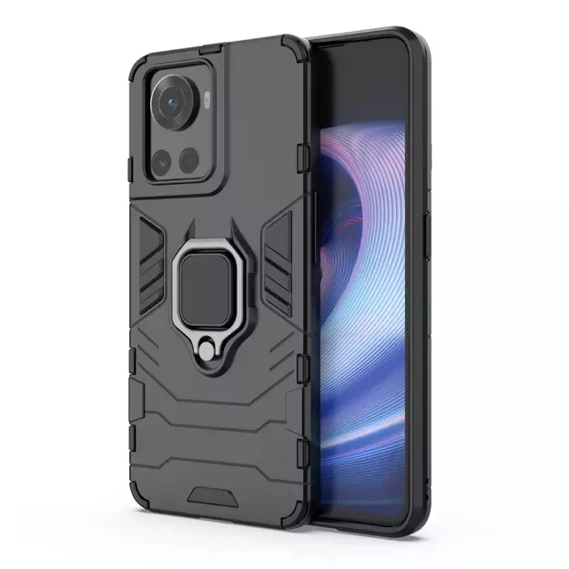 Ring Armor armored hybrid case cover + magnetic holder for OnePlus Ace black 34
