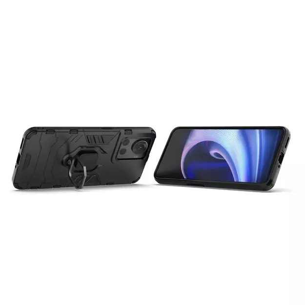 Ring Armor armored hybrid case cover + magnetic holder for OnePlus Ace black 8