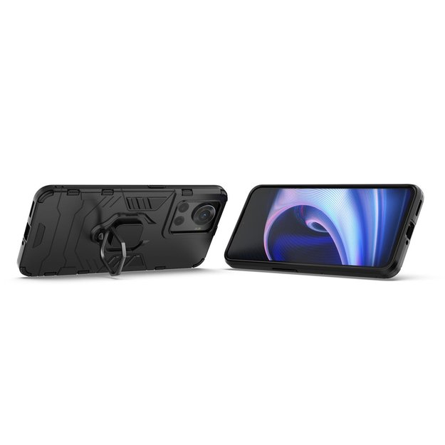 Ring Armor armored hybrid case cover + magnetic holder for OnePlus Ace black 11
