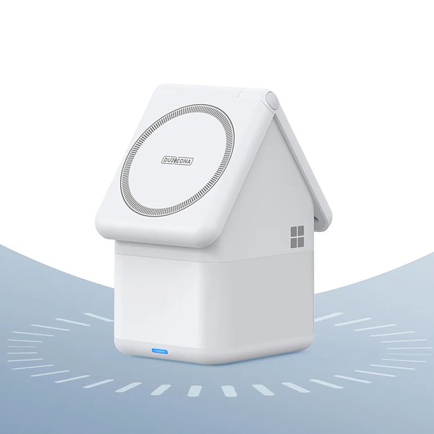 Duzzona W20 15W 4in1 inductive charger for iPhone / AirPods / Apple Watch with night lamp - white 16