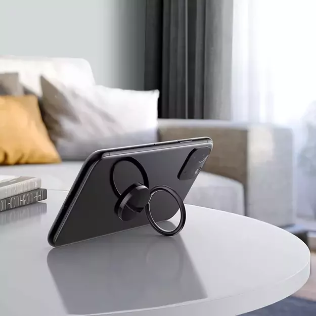 Tech-Protect Magnetic Phone Ring Holder / Ring with Stand Function - Black 6