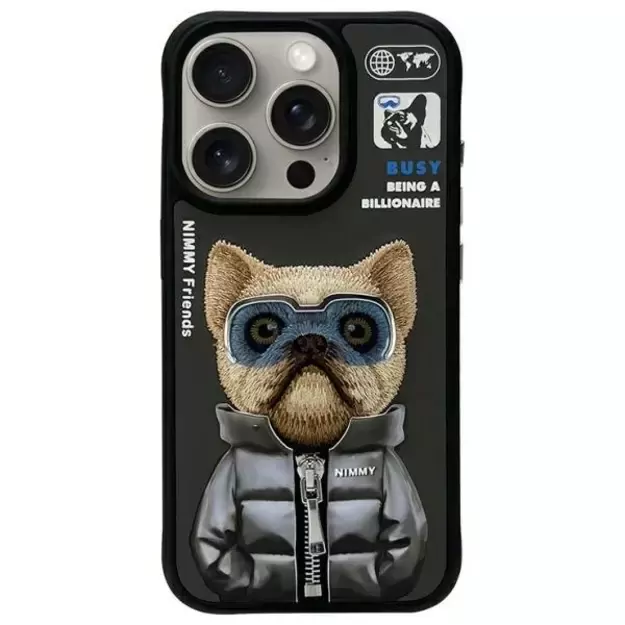 Nimmy Cool&amp Cute 2.0 Case for iPhone 15 Pro - Black