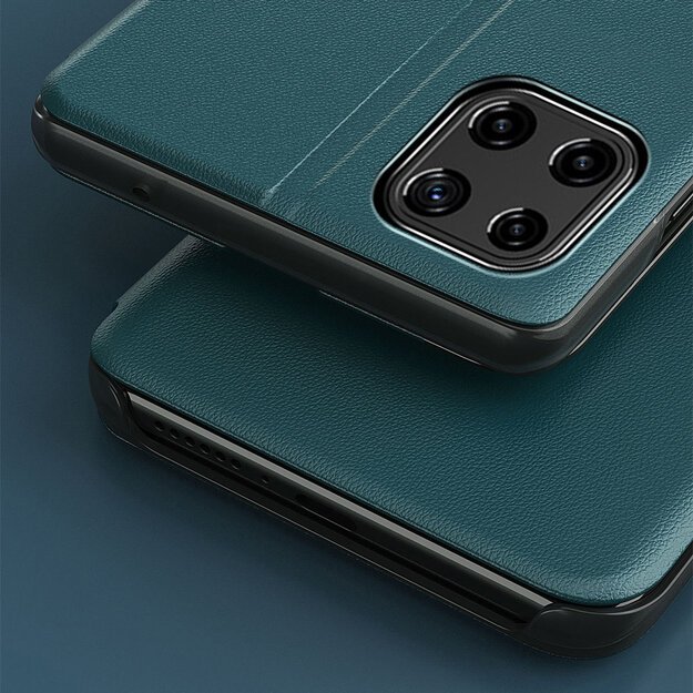 Eco Leather View Case elegant bookcase type case with kickstand for Samsung Galaxy A22 4G black 6